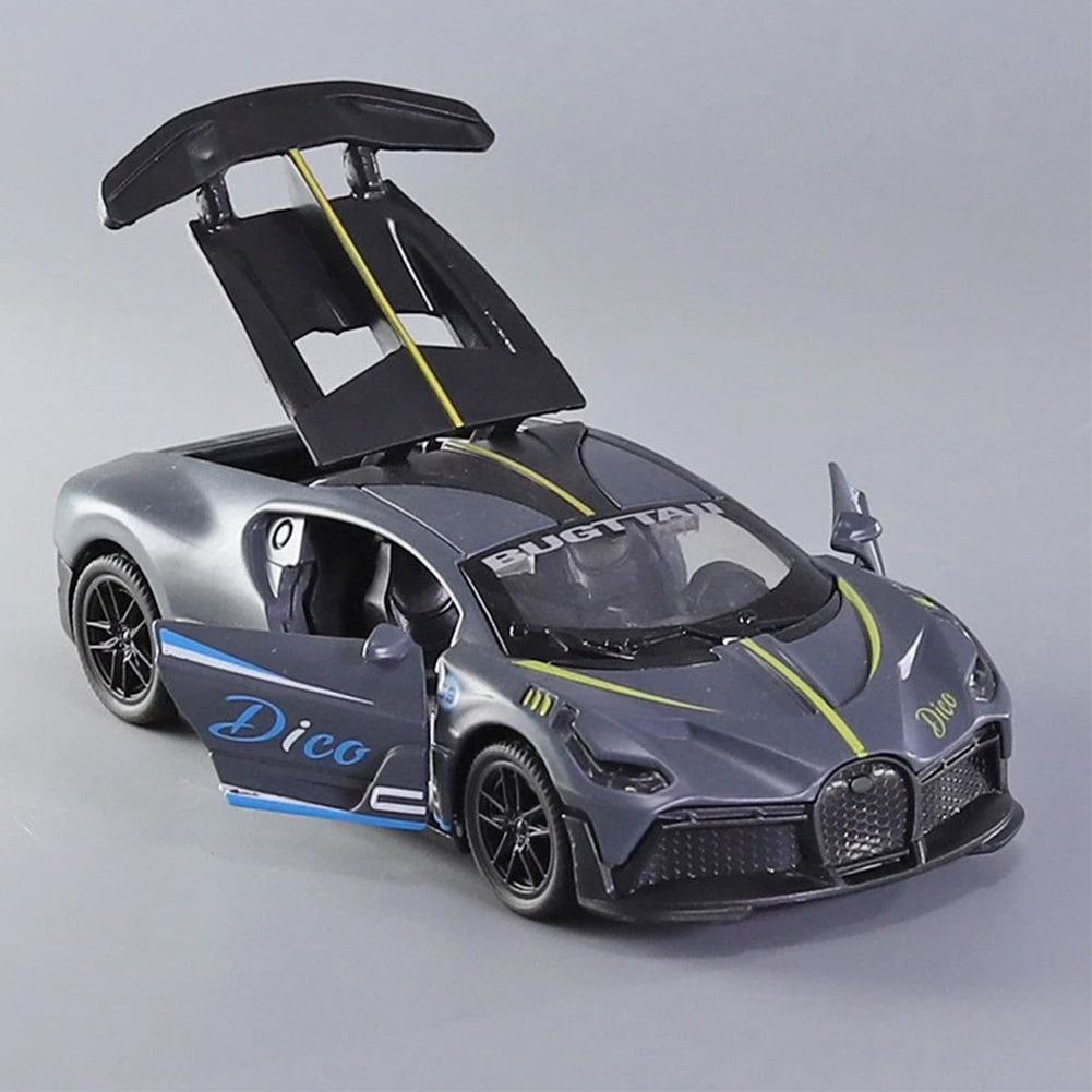 ของเล่นเด็ก รถสปอร์ตแบบดึงกลับ แบบจำลองรถเปิดประตู โลหะผสม เหมาะสำหรับของขวัญวันเกิด - รูปที่ 3