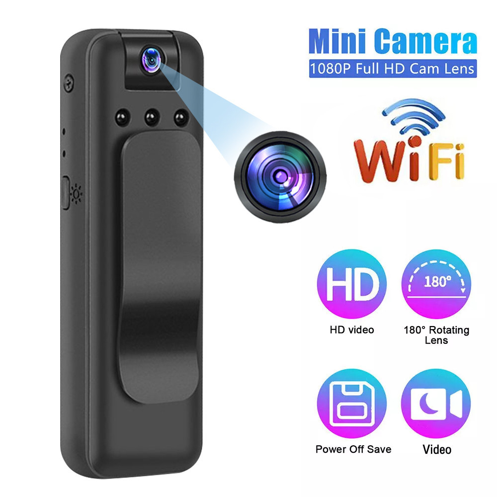 Wifi มินิกล้อง 1080P แบบพกพากล้องดิจิตอลขนาดเล็ก BodyCam อินฟราเรด Night Vision มินิกล้องกีฬา DV