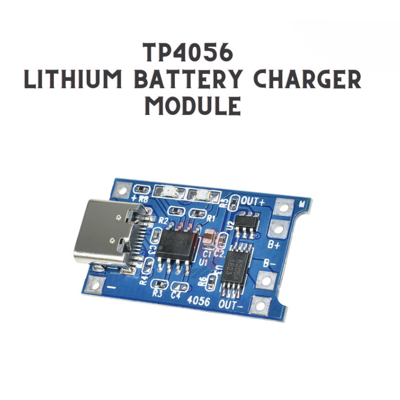 Type C 5V 1A 18650 TP4056 Lithium Battery Charger Module Charging Board With Protection Dual Functio