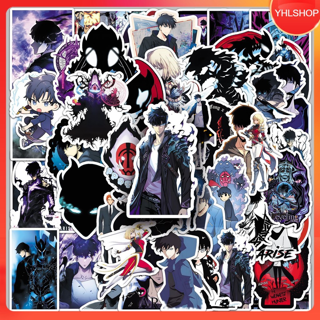 🎭พร้อมส่ง🎭 50แบบ Sticker การ์ตูน Solo Leveling korea comic Anime Cartoon