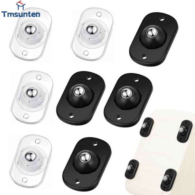 4pcs ลูกล้อหมุนได้ 360 องศา มีกาวในตัว สําหรับเฟอร์นิเจอร์ Tmsunten