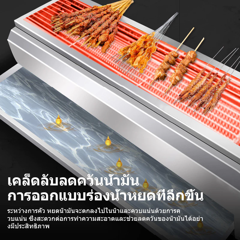 Muller เตาย่างกลางแจ้ง เตาย่างแก๊ส เตาย่างไร้ควัน ใช้แก๊ส เหมาะสำหรับครอบครัว แคมป์ปิ้ง บาร์บีคิว เตาย่างสแตนเลสแบบพกพา thumbnail 8