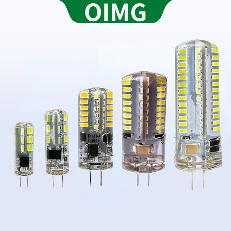 Oimg Mini G4 หลอดไฟ LED AC/DC 12V 220V 2W 3W 5W 9W 12W SMD เปลี่ยน 50W หลอดไส้สําหรับสปอตไลท์โคมระย้าตกแต่ง