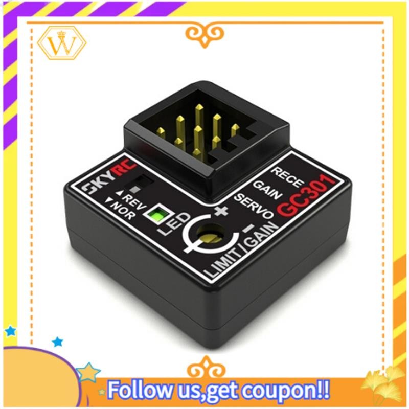 SK-600068 Gyro Sensor GC301 4-8.4V Mini Gyro Sensor Gyroscope สําหรับ RC รถพวงมาลัยเอาต์พุต Correcti