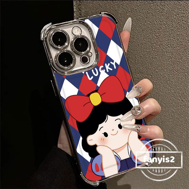สําหรับRedmi 14C 13 13C 12C 10A 9A 9C 9Aหมายเหตุ13 11 11s 10s 12 10 Pro Mi Poco C65 X3Proหิมะสีขาวเคสโทรศัพท์ชุบโปร่งใสสี่มุมAnti Fallถุงลมนิรภัยฝาครอบ