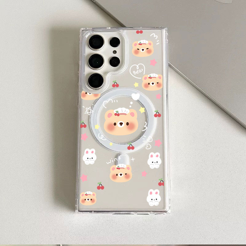 SAMSUNG ขี้อายสัตว์รูปแบบน่ารักกันกระแทกS23Ultraเคสโทรศัพท์เทียบได้กับSamsung s20fe S21 S21PLUS S22 