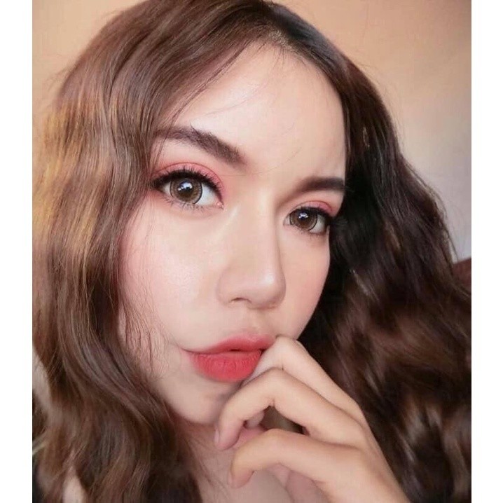 คอนแทคเลนส์ Opal ✨ขนาดบิ๊กอาย✨Brown/Gray (Montra)