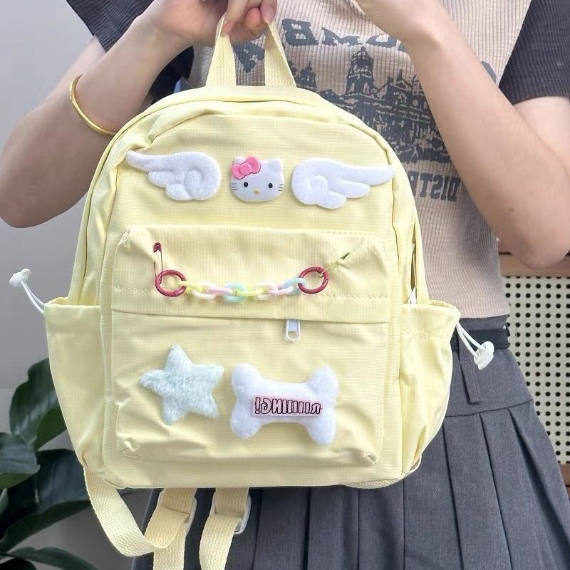 HelloKitty Mini School Bag Niche Design u2k Sweet Cute School Bag Girl Pink Style Bag