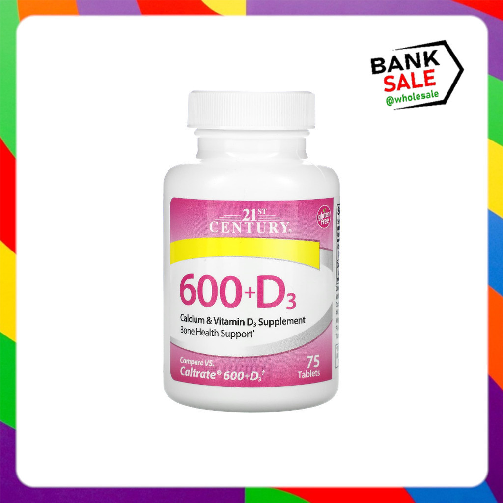 21st Century, 600+D3, Calcium & Vitamin D3 Supplement