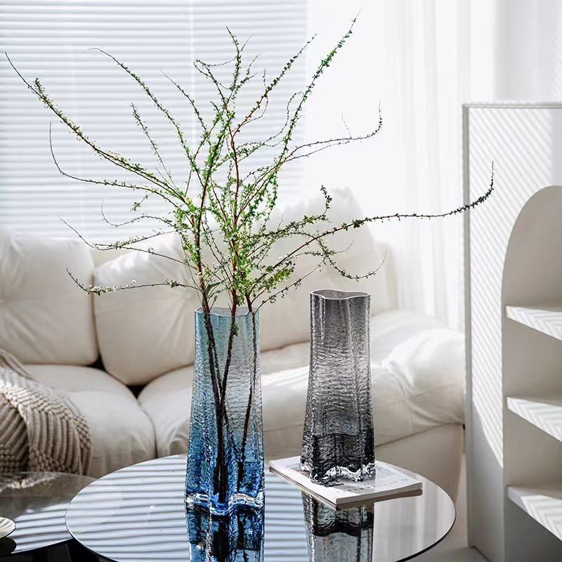 30 ซม.Minimalist โมเดิร์นโปร่งใสแก้วปลาดาวแจกันสไตล์นอร์ดิก INS แก้วคริสตัลแจกันดอกไม้ Hydroponics แก้วศิลปะดอกไม้ Ware Handicraf ตกแต่งบ้าน