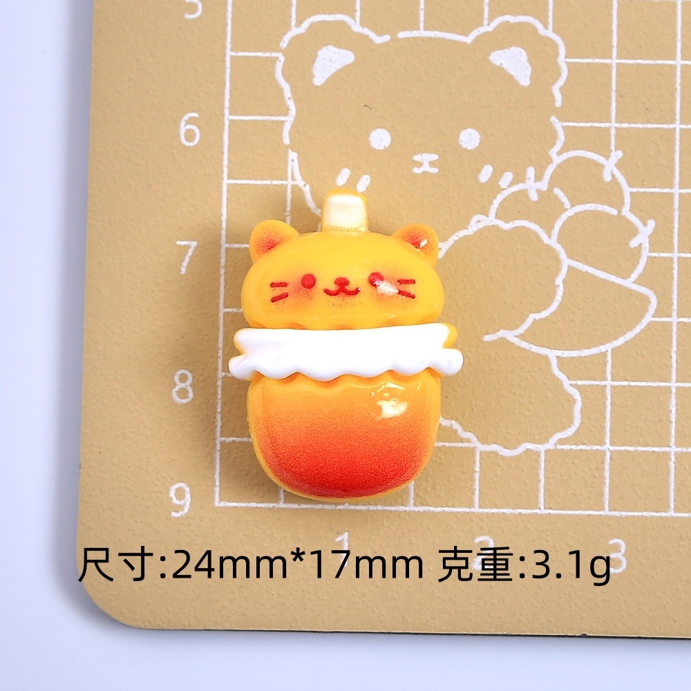 การ์ตูนลูกแมวขนมปังลูกอมของเล่นน่ารักแฮนด์เมดครีมกาวเรซิ่นแกดเจ็ตหลุมรองเท้าหัวเข็มขัดเครื่องประดับวัสดุ - รูปที่ 6