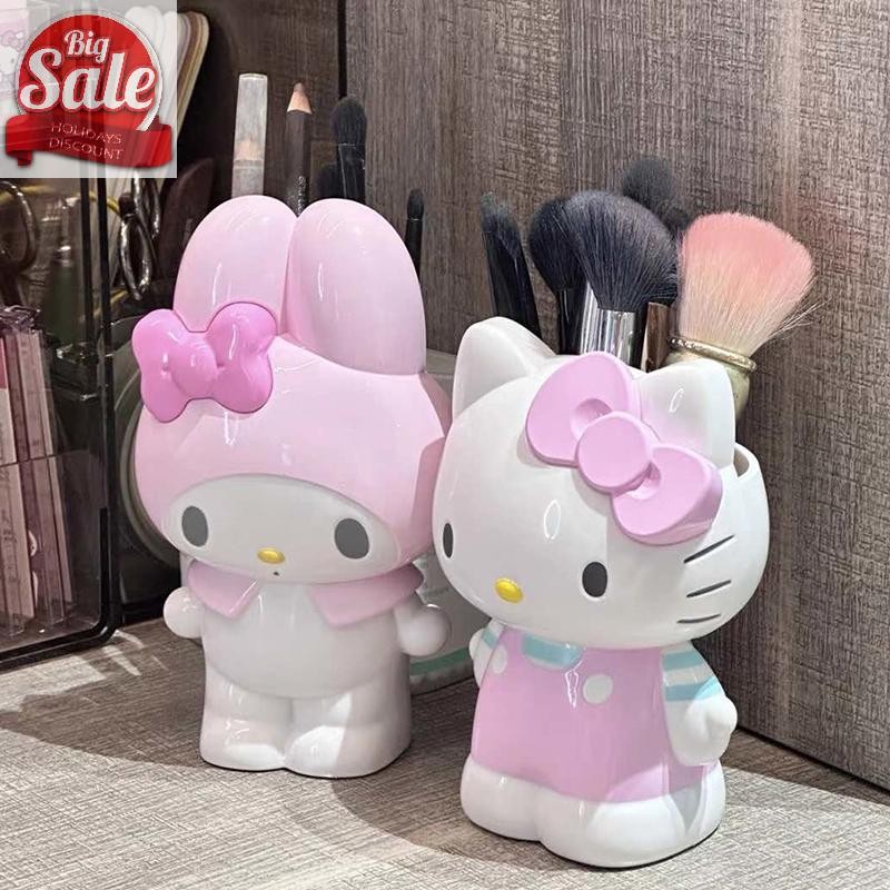 AF Sanrio Hello Kitty ที่ใส่ปากกาอะนิเมะ My Melody เครื่องเขียนแปรงแต่งหน้า Desktop ตกแต่งของขวัญของเล่น A