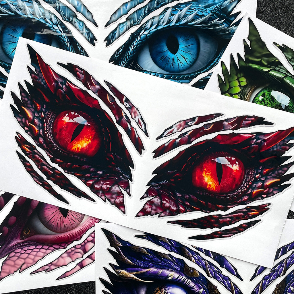 Dragon Eye สติ๊กเกอร์บังโคลน มอไซ หมวกกันน๊อค ตกแต่งรถ บังโคลน โลโก้  Nmax Vespa Pcx Forza Giorno