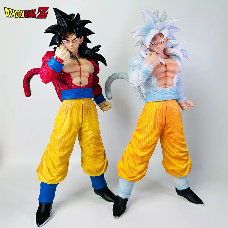 30cm Dragon Ball His goku figure Animal Figure SSJ4 goku figure Super Raiyan 4 Figurine PVC Statue A