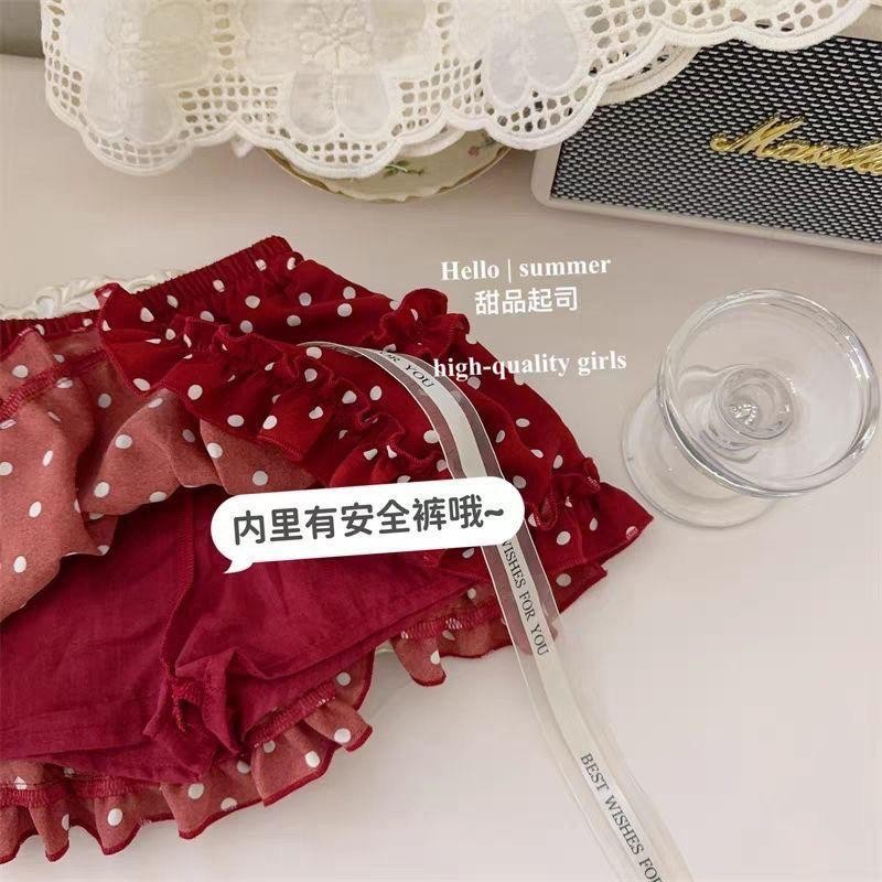 พร้อมส่งค่ะ ชุดเซ็ต 3ชิ้น เด็กผู้หญิง กระโปรงสีแดง/เสื้อสายเดี่ยวสีขาว/ผ้าคลุมหัวสีแดง BEER3 - รูปที่ 3