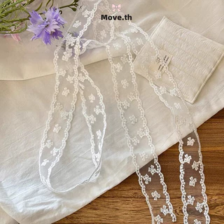 ในไทย-พร้อมส่ง✨ยางรัดผม ผูกโบว์ลูกไม้ หวานสไตล์เกาหลี สำหรับผู้หญิง เครื่องประดับแฟชั่น-Move