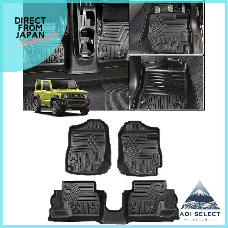 Cartist Suzuki Jimny JB64 Type & Jimny Sierra JB74 Type 3D Floor Mats, 3D Car Mats for Manual Transm