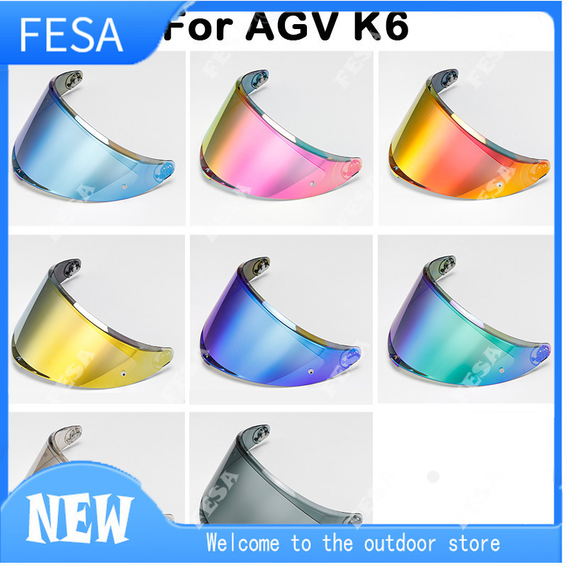 Motorcycle Helmet Shields Replacement for AGV K6 K6S Visor Helmet Windshield Uv Protevtion Viseira C