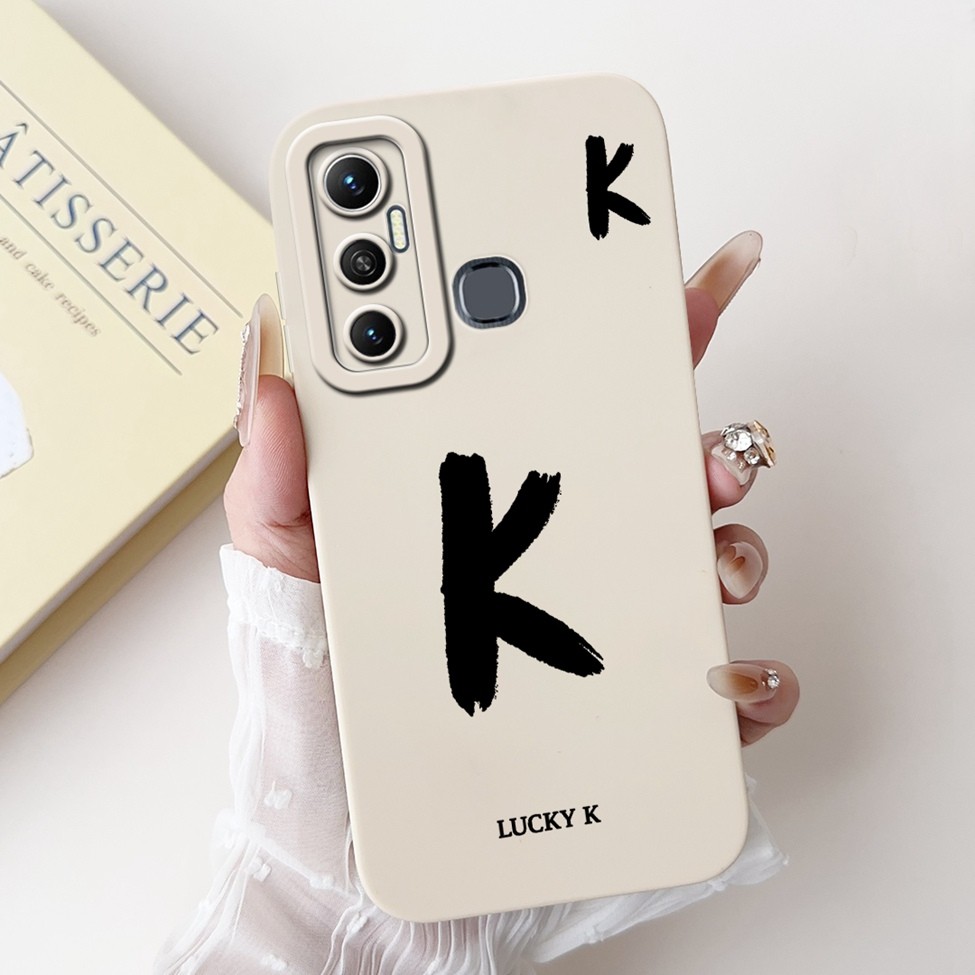 Infinix Hot 11 X662 X662B X689F เคสโทรศัพท์ Infinix Hot 11 กรณีแฟชั่นตัวอักษร AZ รูปแบบการออกแบบซิลิโคนกันกระแทกกันชน ราคา ถูกที่สุด ดีลบีเคเค แกลเลอรีภาพที่ 5