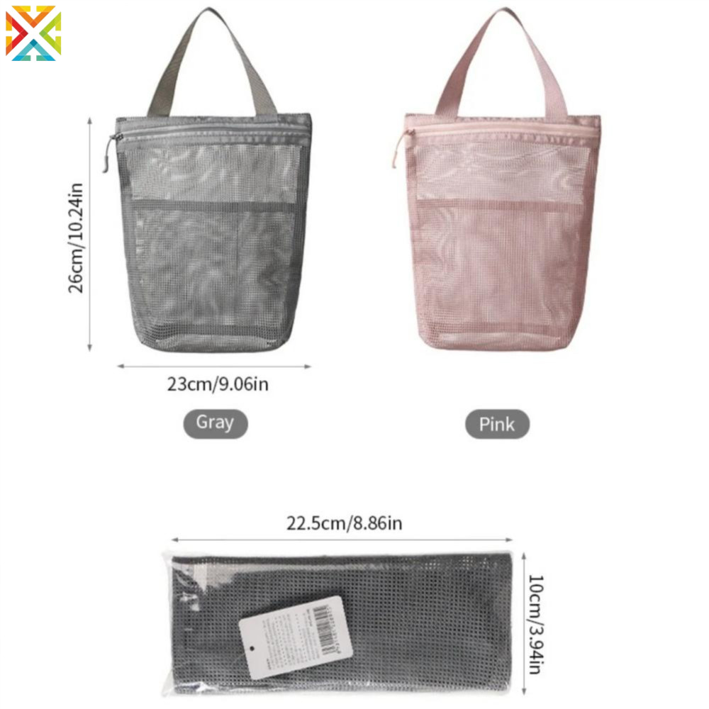 Portable Shower Organizer Hanging Makeup Bag Quick-Drying กระเป๋าถือน้ําหนักเบาสําหรับอุปกรณ์อาบน้ําวันหยุดผู้ชาย ราคา ถูกที่สุด ดีลบีเคเค แกลเลอรีภาพที่ 8