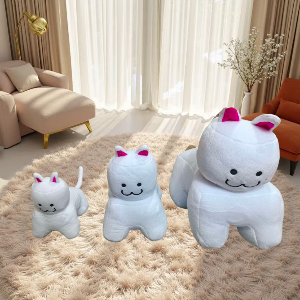 Rytanda Kawaii คลาสสิก Kitty Cat ของเล่นตุ๊กตา Ro Blox เกมนุ่มเติมแมวคลาสสิกภาพตุ๊กตาแมวสีขาวห้องนอน
