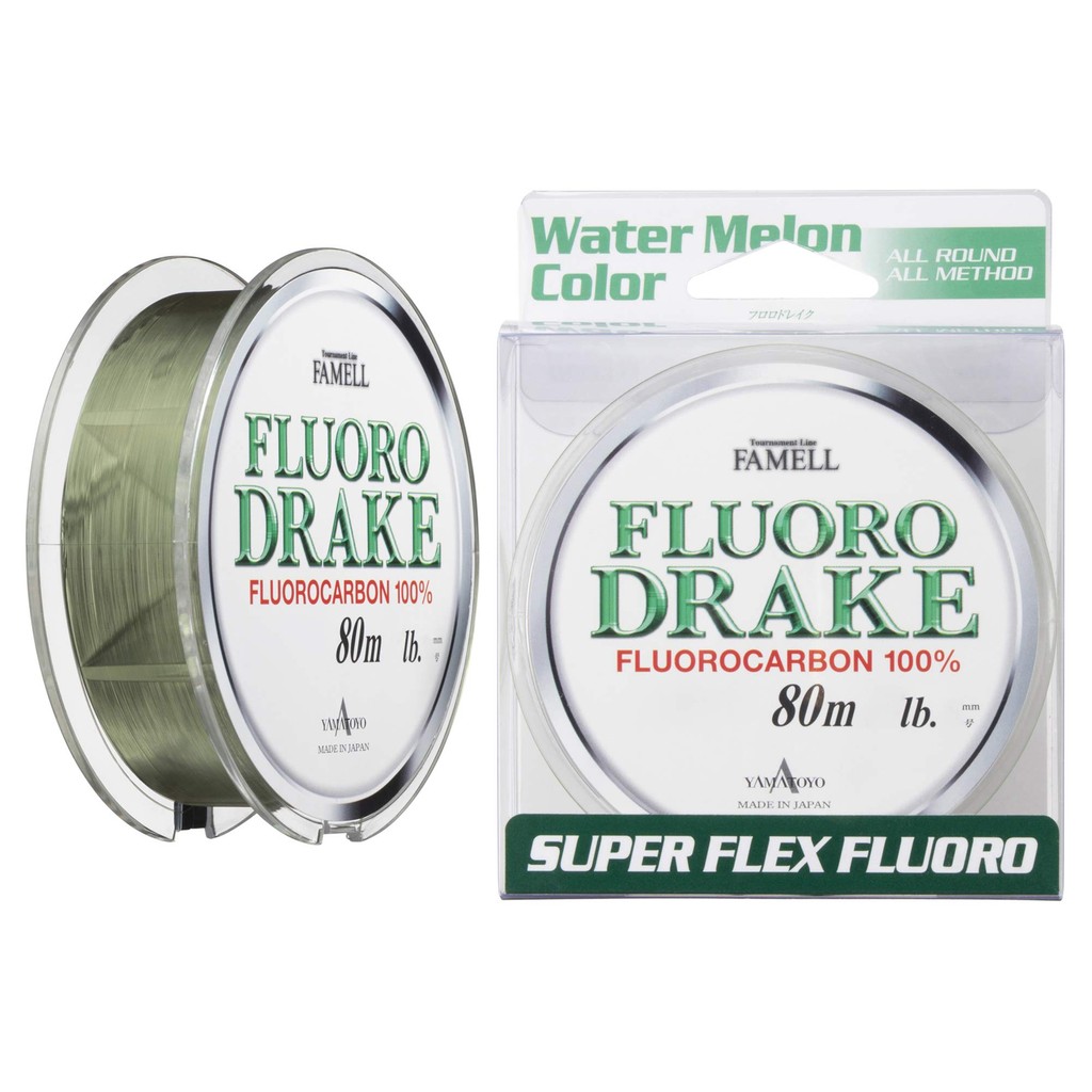 YAMATOYO Line Fluoro Drake 80m Watermelon No. 6