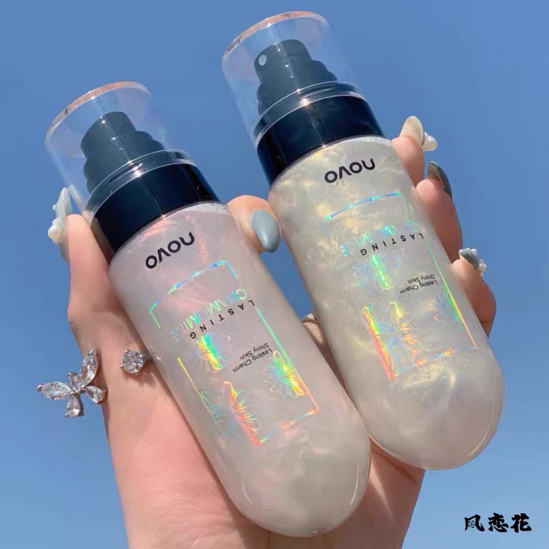 novo 5344 โนโวสเปรย์น้ำแร่หน้าเงา สเปรย์น้ำแร่ฟิกซ์หน้า เซทเมคอัพทน ผิวชุ่มชื้น ประกายชิมเมอร์ moisturizing makeup spray