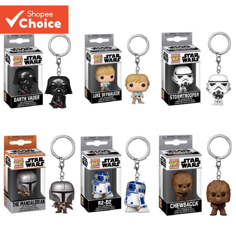 ภาพยนตร ์ ตัวละคร Stormtrooper พวงกุญแจ Darth Vader Chewbacca Yoda Minifigure เครื ่ องประดับของขวัญ