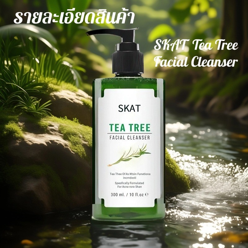 เจลล้างหน้าทีทรี สูตรอ่อนโยน สำหรับคนเป็นสิว และผิวแพ้ง่าย Naturista Tea Tree Facial Cleanser 300ml
