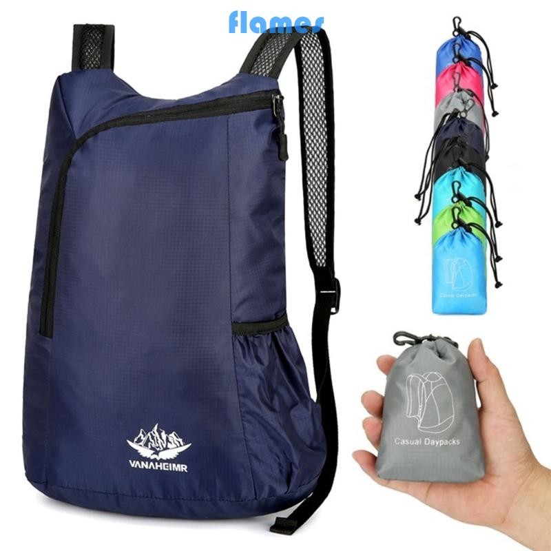 FL Travel Daypack กระเป๋าเป้สะพายหลังแบบแพ็คน้ําหนักเบาเป็นพิเศษเดินป่า Daypack กระเป๋ากันน้ําสําหรั