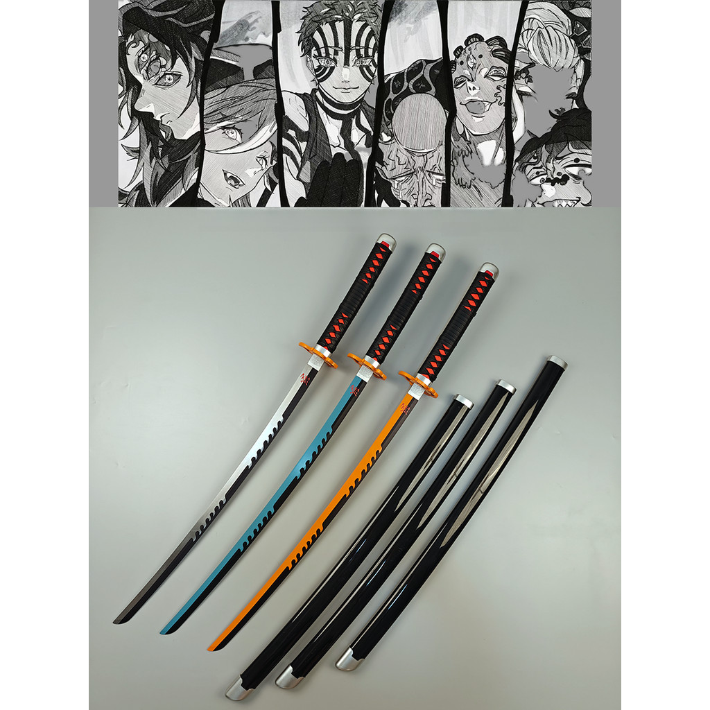 Demon Slayer: Kimetsu no Yaiba Nichirin Blade Series Collectible Models: Tanjiro, Zenitsu, Giyuu Cos
