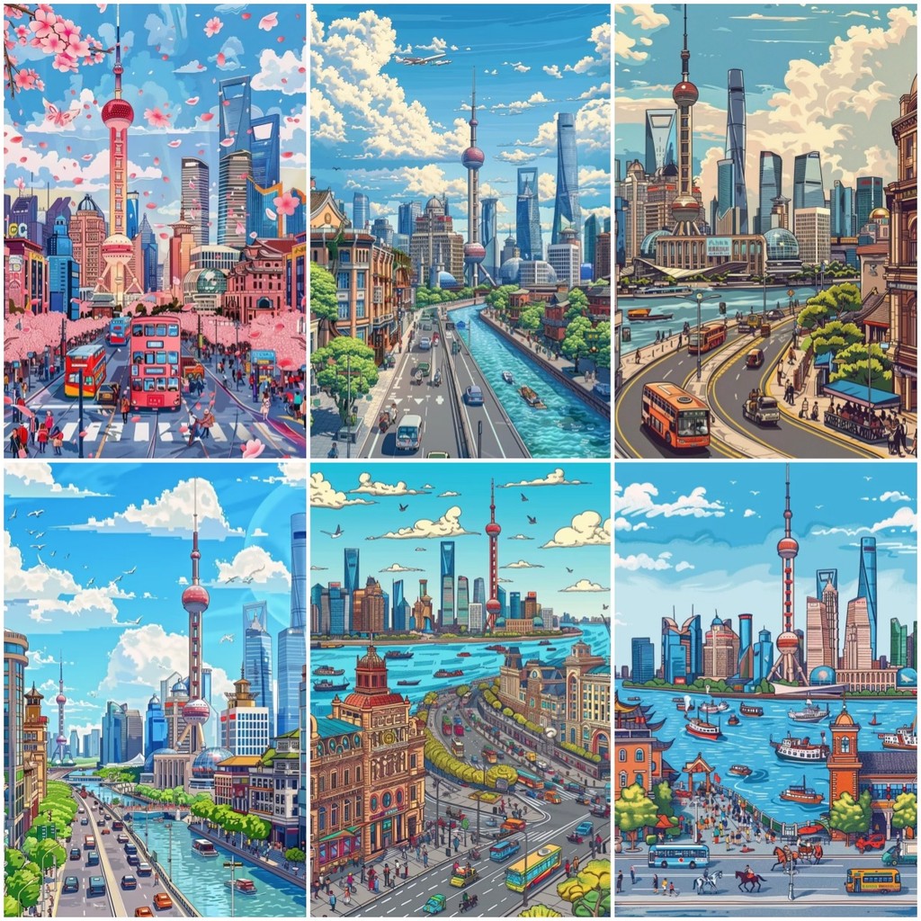 🚀พร้อมส่ง🚀【ShangHai City】 Jigsaw Puzzle ไม้จิ๊กซอว์ 300-1000 ชิ้นจิ๊กซอว์เด็กจิ๊กซอว์ผู้ใหญ่จิ๊กซอว์พัฒนาสมองจิ๊กซอว์อะนิเมะชายหญิงจิ๊กซอว์ของขวัญวันเกิดจิ๊กซอว์