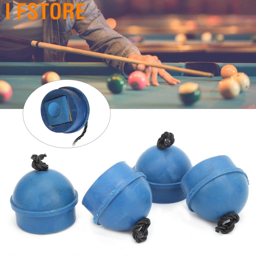 I Fstore 4pcs คิวชอล์กที่ถือกระเป๋ายางบิลเลียดที่ถือสระว่ายน้ำพร้อมอุปกรณ์เสริมสายไฟ