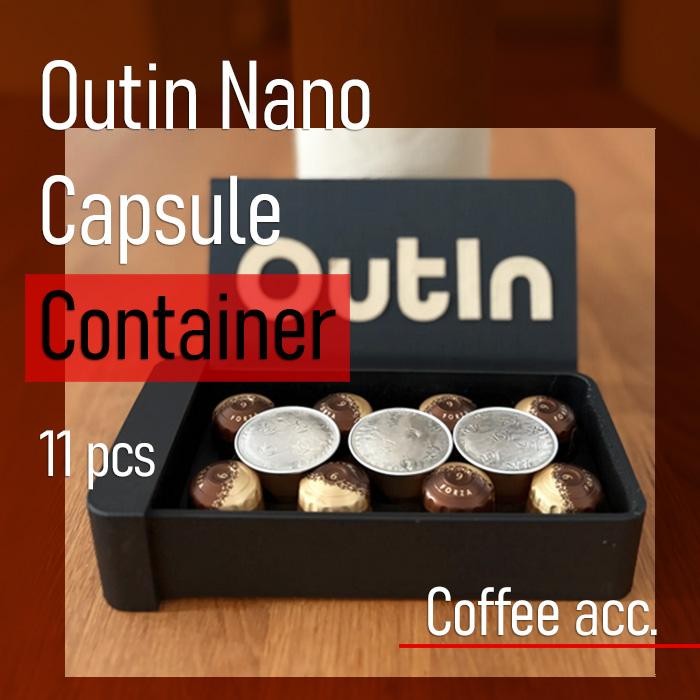 OutIn กล่องแคปซูลนาโน Nespresso Compact Holder คอนเทนเนอร์กาแฟเอสเปรสโซอุปกรณ์เสริมสําหรับเดินทางกาแฟ
