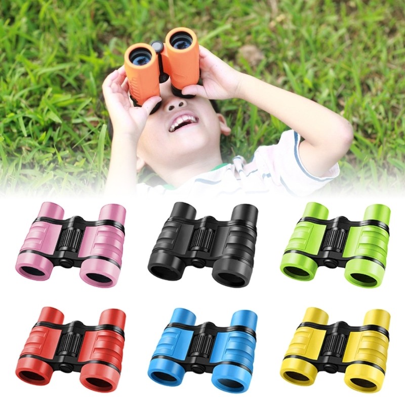 WIN กล้องส่องทางไกลสําหรับเด็ก 4x30 กันลื่นสําหรับกิจกรรมกีฬาและการเดินทางสําหรับครอบครัว