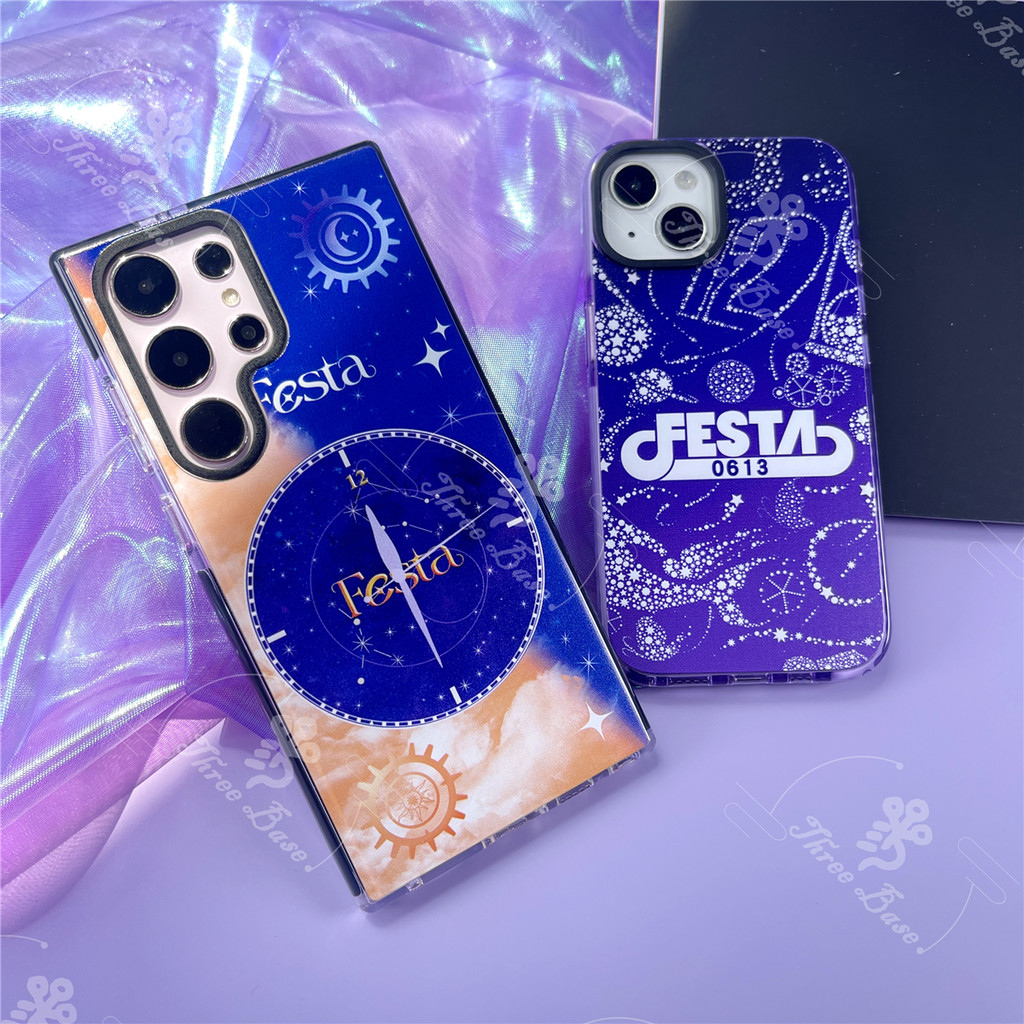 SAMSUNG เคสโทรศัพท์KPOP FESTA 12thสําหรับSamsung Galaxy S25 ULTRA S25 Edge S24 FE S23 ULTRA S22 S21 