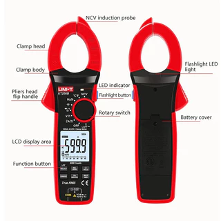 UNI-T UT208B True RMS Digital clamp Meter AC DC Current 1000A 1000V คีมแอมป์มิเตอร์ LPF 6000