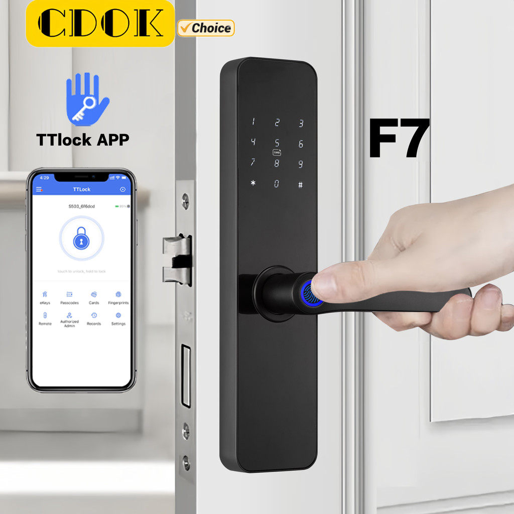 CDOK F7 TTlock APP smart lock, apartment and homestay door lock