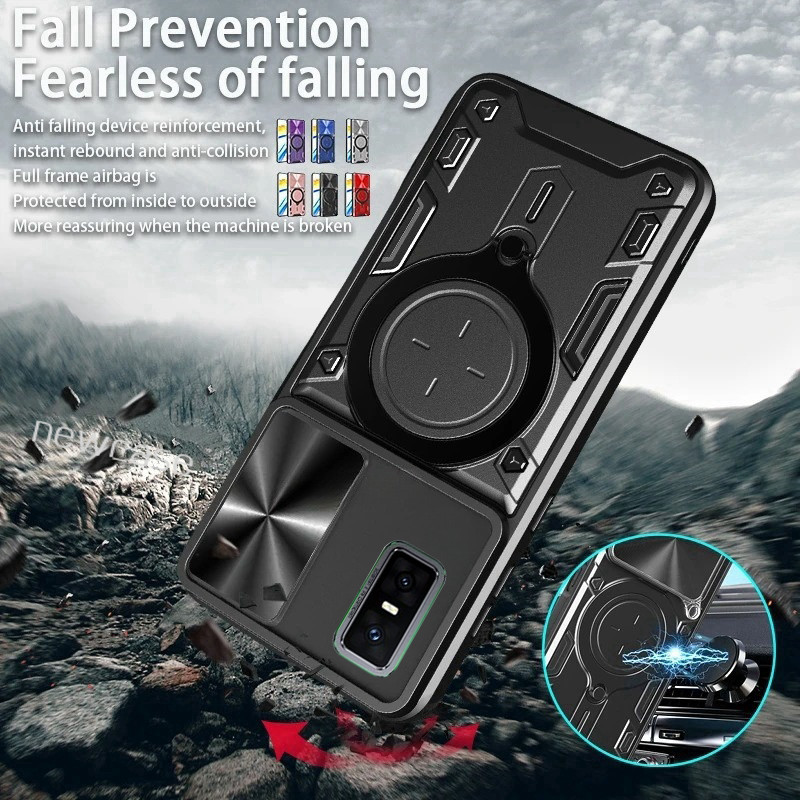 เลนส์สไลด์ปกป้องเคสโทรศัพท์สําหรับ Infinix GT 30 Pro 5G GT30 GT30Pro InfinixGT30Pro ผู้ถือรถแม่เหล็กเกราะกันชน Hard Shell ปลอกปกหลัง