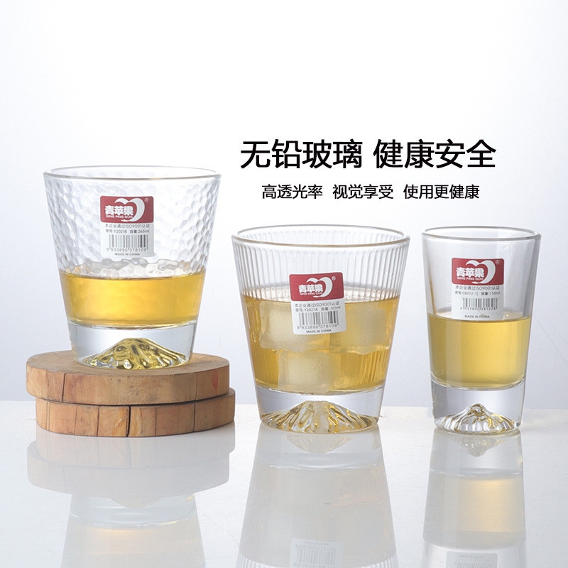 Green Apple Mountain Viewing Glass ลาย Mountain Viewing แก้วค้อนรูปแบบ Mountain Viewing Glass Ice Mo
