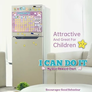 กระดานนี้!!เปลี่ยนนิสัยลูกได้ สร้างวินัยกิจวัตรประจำวันเด็ก I Can Do It ✅ กระดานด้านหลังเป็นแม่เหล็ก