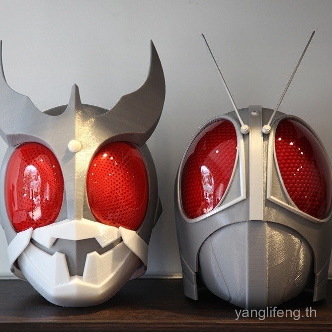 หมวกกันน็อค Kamen Rider Kamen Rider RX พิมพ์ 3D สีขาว มีในสต็อก