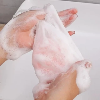 20/50/100 ชิ้น Facial Cleanser Foaming ถุงตาข่าย - ที่เก็บสบู่ Drawstring Pouches อุปกรณ์ห้องน้ํา
