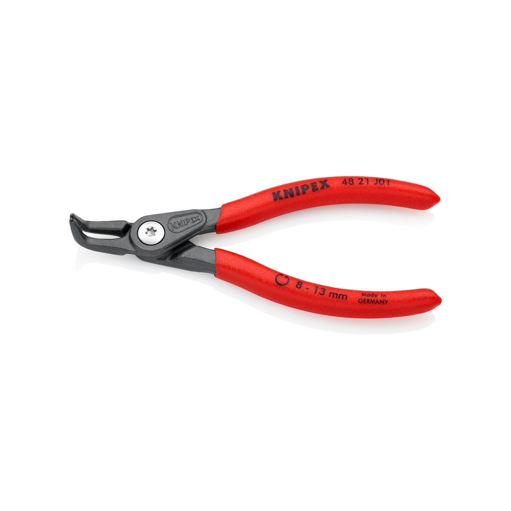 KNIPEX คีมหุบล็อคสลัก Precision 5"/130 มม ปากงอ ปลาย 0.9 มม รหัส 48 21 J01 (คะนิเพค)