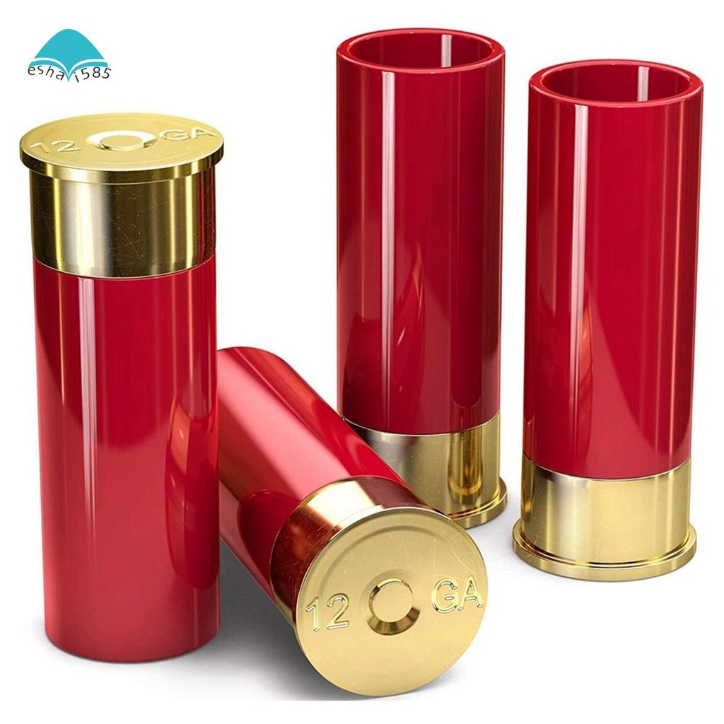 Eshai5854PCS 12 Gauge Shotแว่นตาTecila Shot Glass 9.2 X 3.2 X 3.6 ซม.