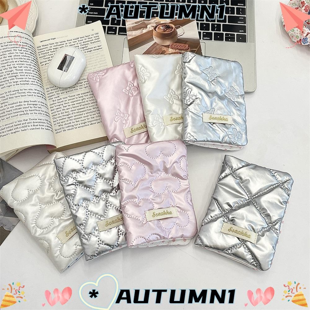 AUTUMN1 Travel Ticket Card Holder, PU Y2k Passport Clip, Bownot Multifunctional Card Wallet Travel