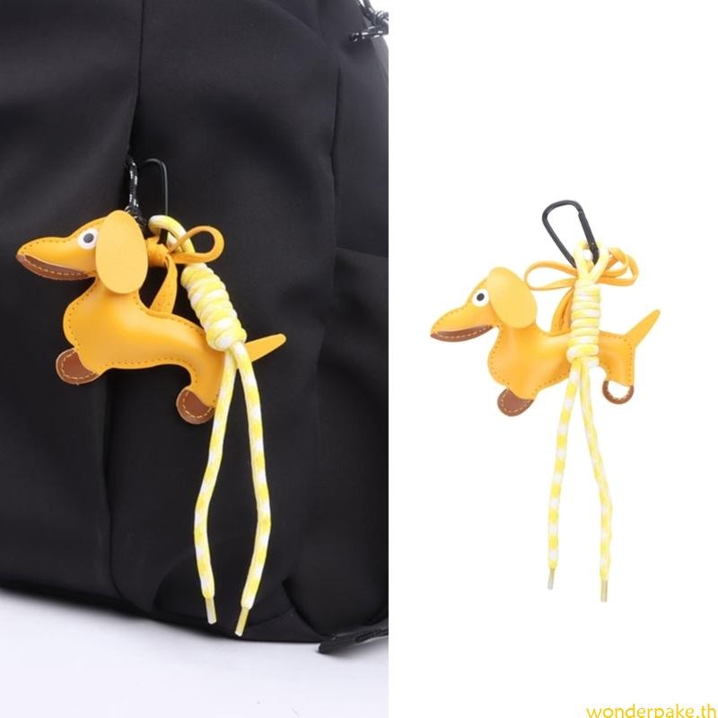 Wonder Quirky Sausage Dog Key Holder Artisanal Detail Fashion Pocket Charm