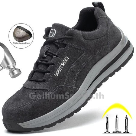 Safety shoes รองเท้าเซฟตี้ หนังแท้ หัวเหล็ก ระบายอากาศดี รูปที่ 6