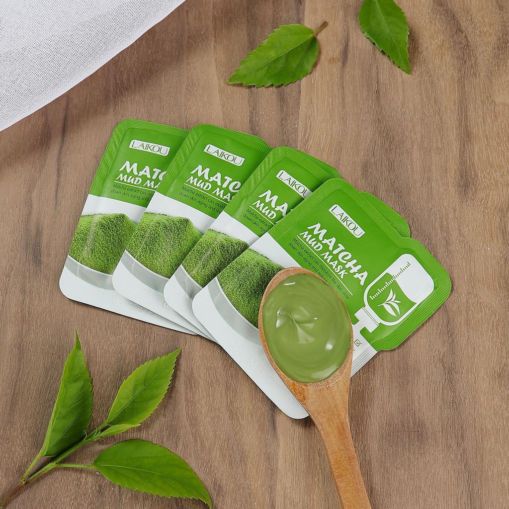 LAIKOU LAIKOU Matcha Mask Mud Single Piece 5g มาส์กโคลนทําความสะอาดชนิดสเมียร์สดชื่น