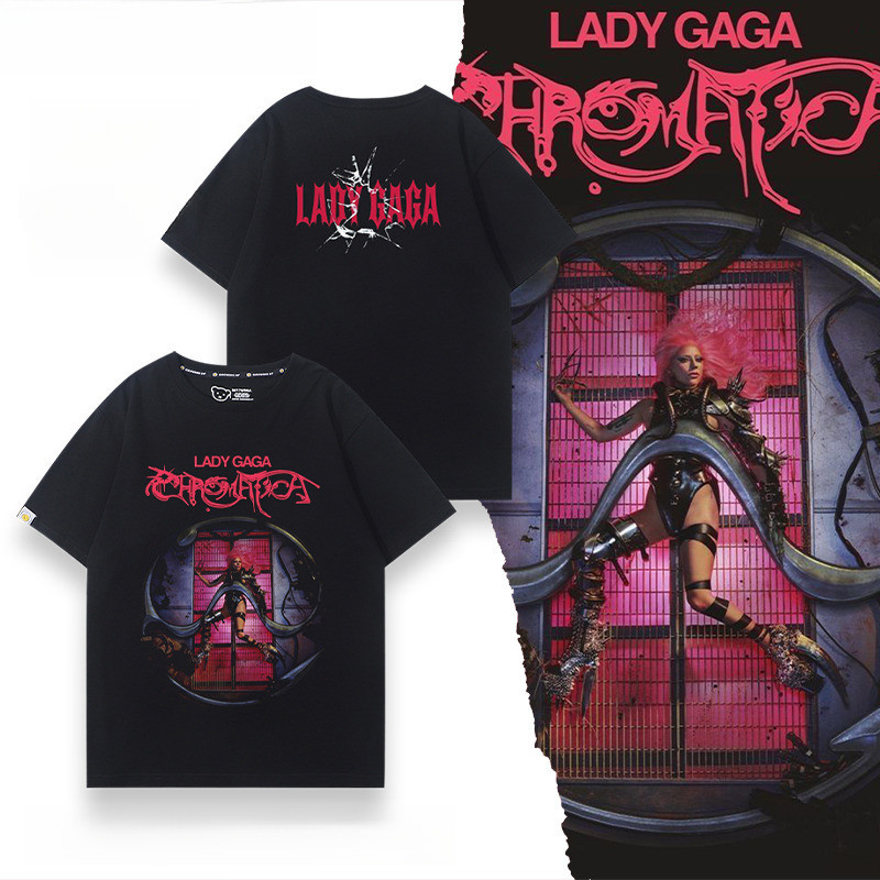 TshirtLady Gaga Born This Way Zombie Gaga ตุ๊กตาเสื้อยืด 2025 Lady Gaga สิงคโปร์คอนเสิร์ตตั๋วสนับสนุ